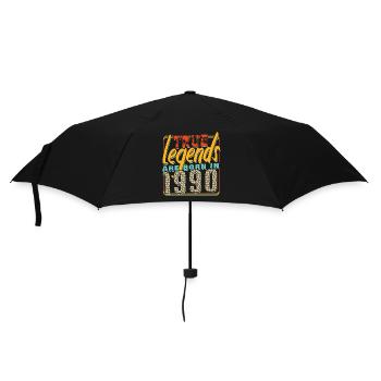 True legends are born in 1990 Vintage Birthday - Umbrella (small) - black - Front