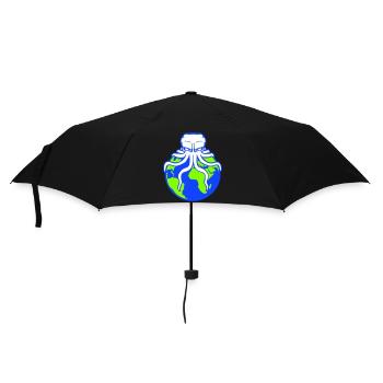 Octopus Attacks Earth Giant Alien Monster Cool - Umbrella (small) - black - Front