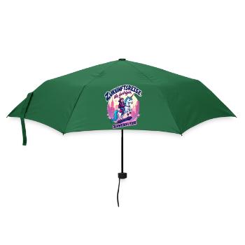 Future ride with unicorn - Umbrella (small) - bottlegreen - Front