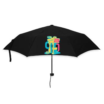 Pop Art Toy Set - Regenschirm (klein) - Schwarz - Vorne