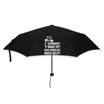Deutschland, wach auf ! - Regenschirm (klein) - Schwarz - Vorne