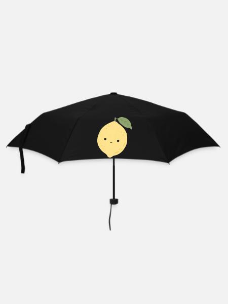 Leni Lemon – Sweet Kawaii Fruit Design - Umbrella (small) - black