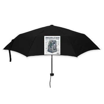Reggae Soundsystem Eco - Parapluie standard - noir - Devant
