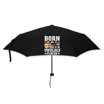 Lustiges Ukulele Designs Und Sprüche - Regenschirm (klein) - Schwarz - Vorne