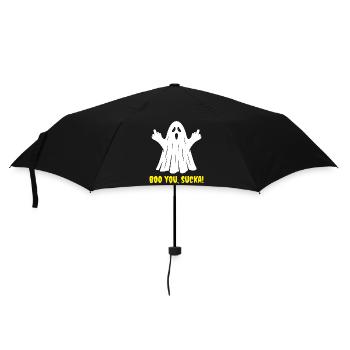 Lustig, buh! Halloween-Geist - Regenschirm (klein) - Schwarz - Vorne