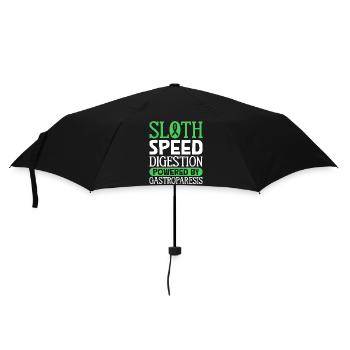 Gastroparese Humor - Faultier-Verdauung - Regenschirm (klein) - Schwarz - Vorne