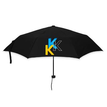 Buchstabe K - Regenschirm (klein) - Schwarz - Vorne