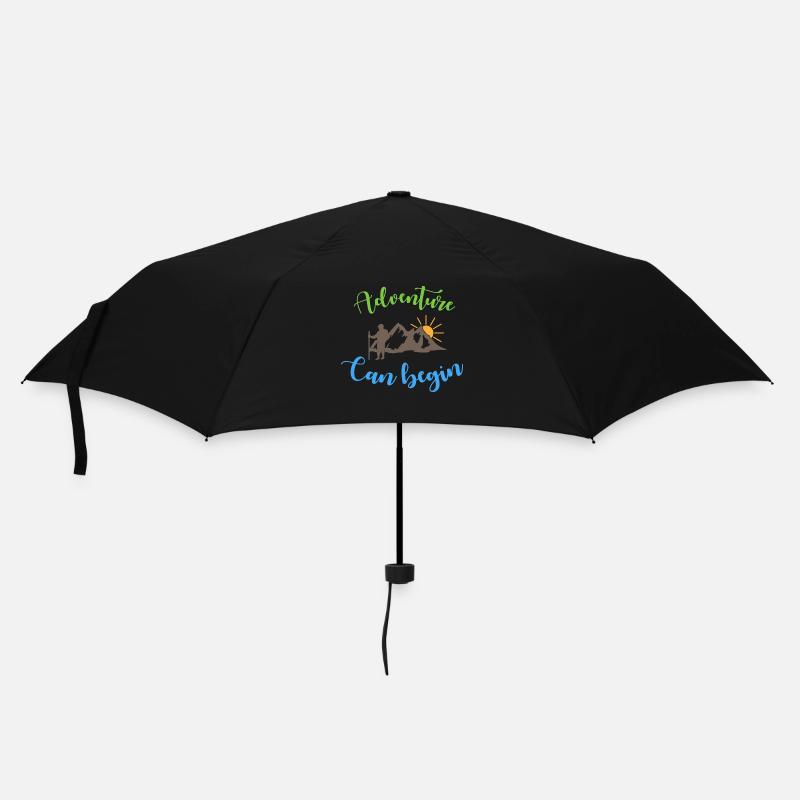 Adventure Can Begin - Camping Life - Umbrella (small) - black