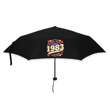 Frau 1983 Die Legende 40 Jahre Jubiläum - Regenschirm (klein) - Schwarz - Vorne