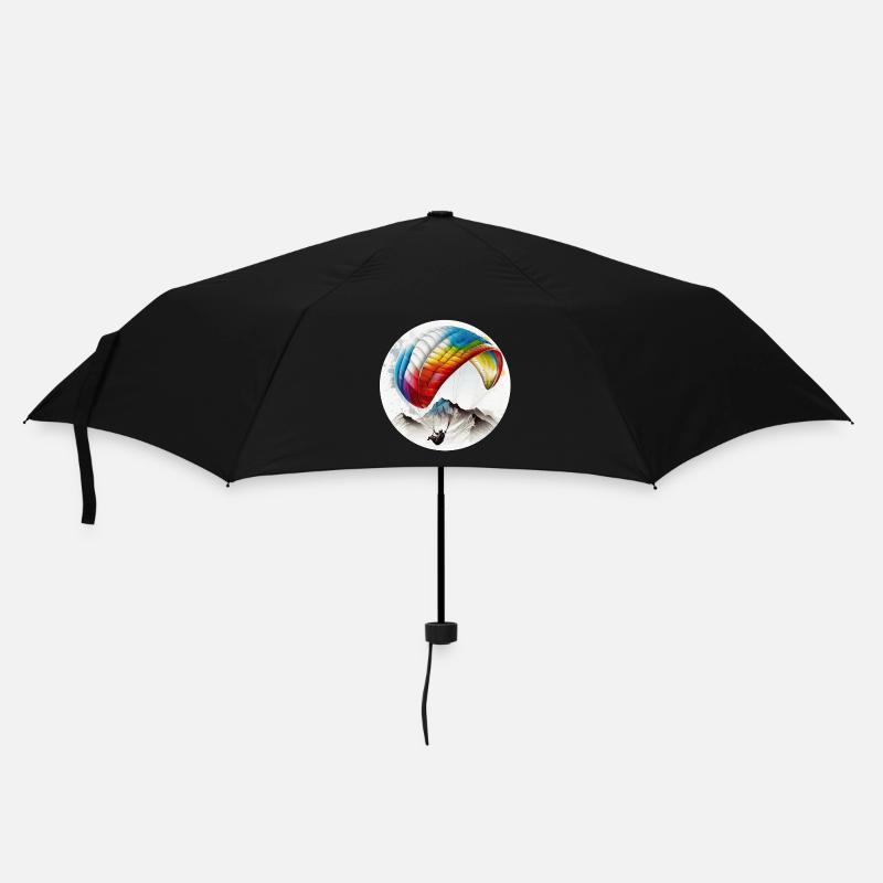 Paragliding Piloten können den Wind nutzen - Regenschirm (klein) - Schwarz