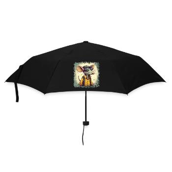 Rats see poorly but can smell well - Umbrella (small) - black - Front