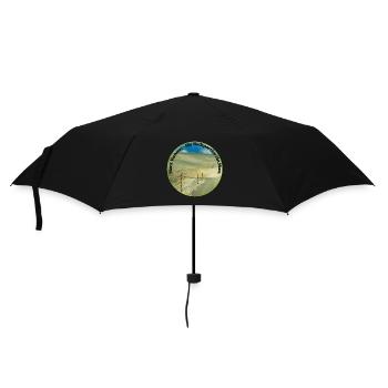 Der Mont Ventoux, ein Symbol für Radsportler - Regenschirm (klein) - Schwarz - Vorne