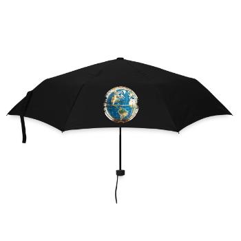Wir sind im goldenen Käfig gefangen - Regenschirm (klein) - Schwarz - Vorne