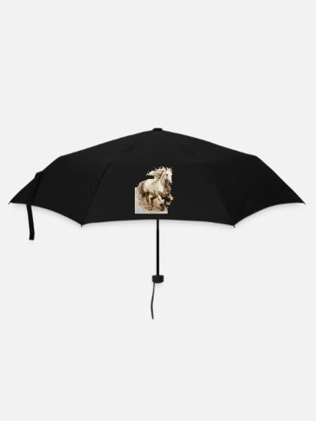 Lien entre l’homme et le cheval - Parapluie standard - noir