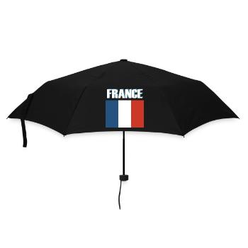 Drapeau de la France - Parapluie standard - noir - Devant