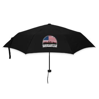 Cleveland Skyline - Umbrella (small) - black - Front