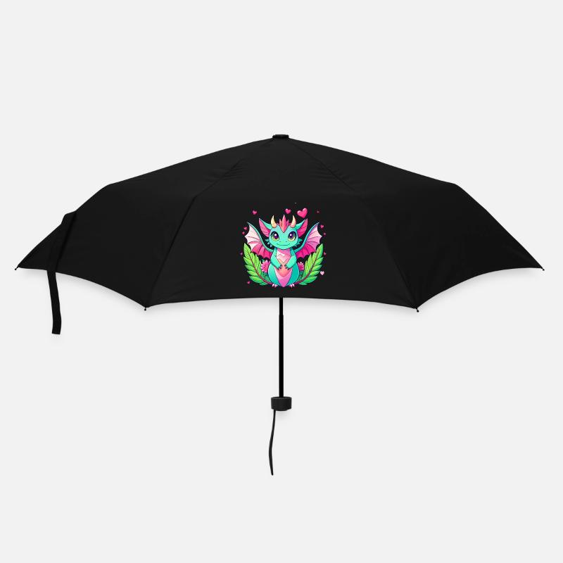 Dragon coloré - Parapluie standard - noir