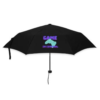 SPIEL unter Kontrolle - Regenschirm (klein) - Schwarz - Vorne