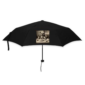 Dog / Animal / Photo / Wild / Funny / Barking - Umbrella (small) - black - Front