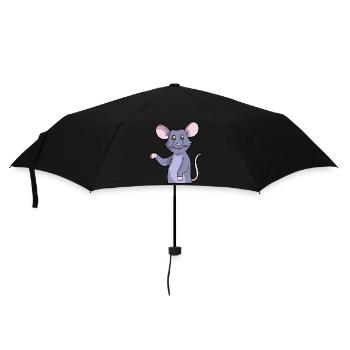 Ratte Haustier | Nagetiere Tiere Ratten Geschenke - Regenschirm (klein) - Schwarz - Vorne