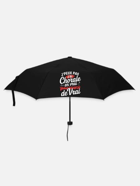 I can't I have Chorale En vrie de vrai - Regenschirm (klein) - Schwarz