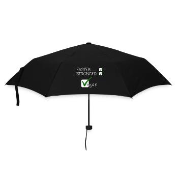 Go Vegan Faster Stronger - Umbrella (small) - black - Front