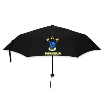 parkour jump parkour traceur jumping streetart - Parapluie standard - noir - Devant