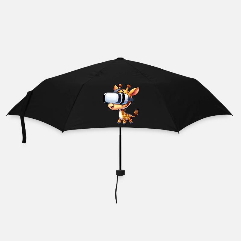 A Cool Giraffe with VR Headboard - Umbrella (small) - black