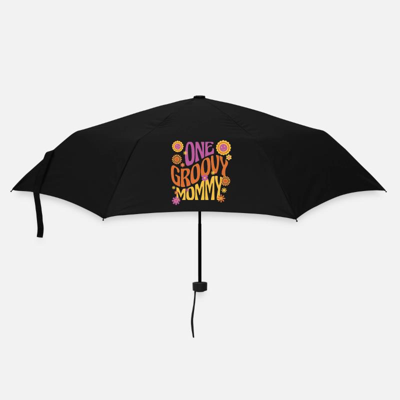 Une maman groovy, une maman géniale - Parapluie standard - noir