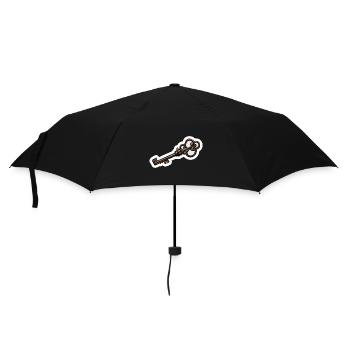 Clé / Serrure / Verrouillé / Sécurité - Parapluie standard - noir - Devant