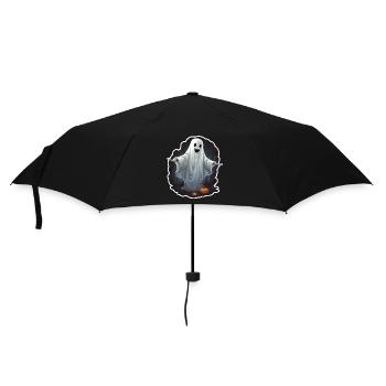 Gespenst Halloween - Regenschirm (klein) - Schwarz - Vorne