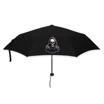 Death with Roses and Cloak Halloween - Umbrella (small) - black - Front