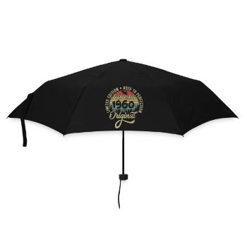 65th birthday September 1960 - 65 years old - Umbrella (small) - black - Front