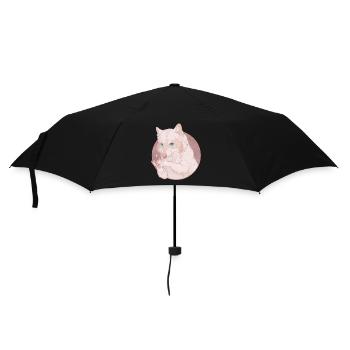 Waschbär - Genial! - Regenschirm (klein) - Schwarz - Vorne