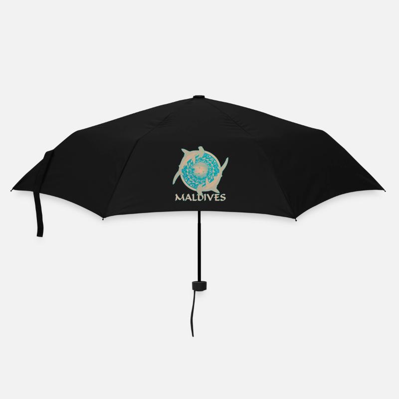 Malediven Hammerhaie - Regenschirm (klein) - Schwarz
