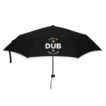 DUB, Dublin, Irland - Regenschirm (klein) - Schwarz - Vorne