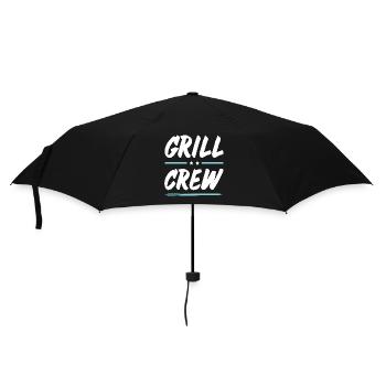 Grill Crew - Regenschirm (klein) - Schwarz - Vorne