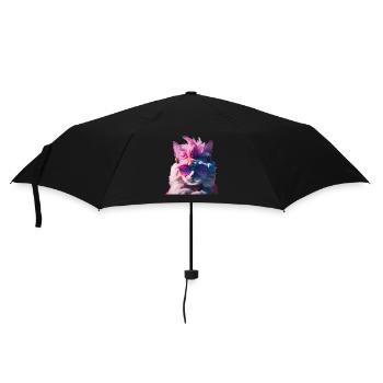 Punk Rock Cat Shirt Iroquois Gift Idea Gift - Umbrella (small) - black - Front