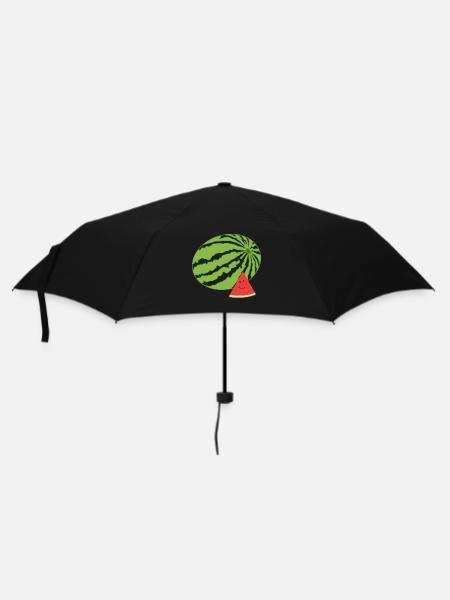 Happy Watermelon - Umbrella (small) - black