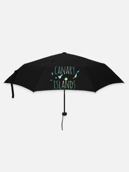 Canary Islands - Regenschirm (klein) - Schwarz