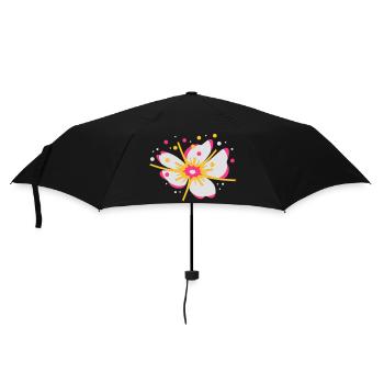 A cherry blossom with pollen - Umbrella (small) - black - Front