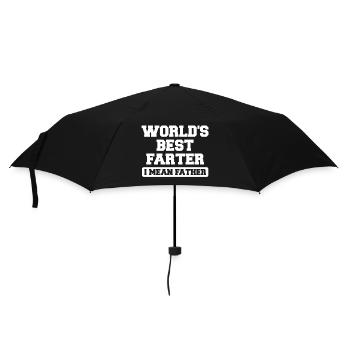 World's Best Farter I Mean Father - Parapluie standard - noir - Devant