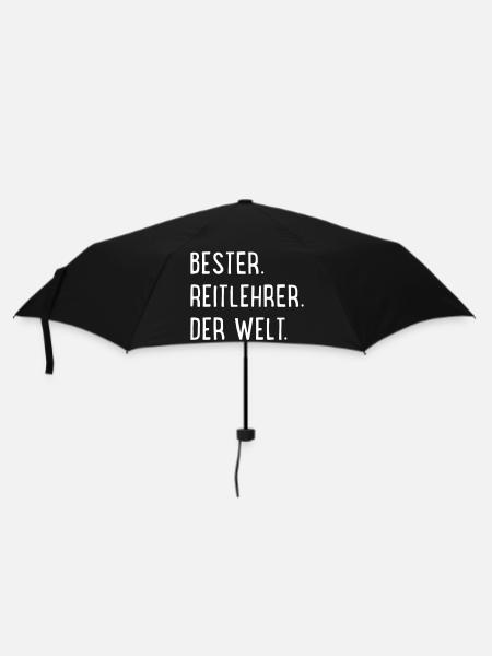 Bester Reitlehrer - Regenschirm (klein) - Schwarz
