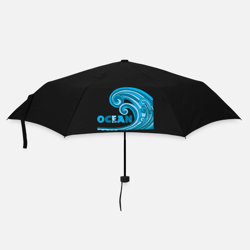 Ozean - Regenschirm (klein) - Schwarz