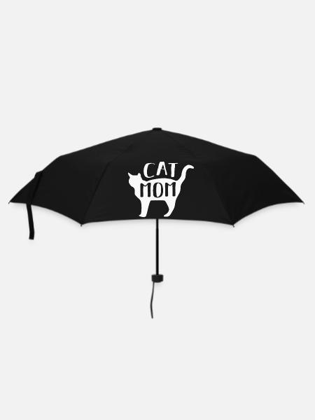 Katze Katzen - Regenschirm (klein) - Schwarz
