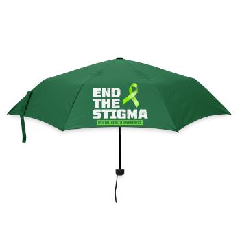 Mental Health Awareness - Umbrella (small) - bottlegreen - Front