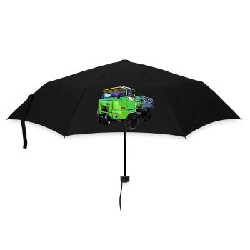 IFA L60 mit Ballonreifen Allrad 4x4 Kipper - Regenschirm (klein) - Schwarz - Vorne