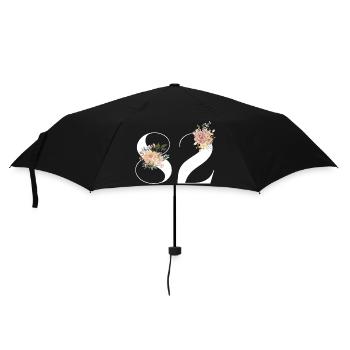 82nd Anniversary Flowers (Gift of 82 years) - Umbrella (small) - black - Front