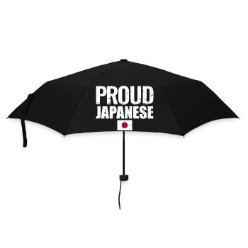 Proud Japanese Japan Japanische Flagge Japaner - Regenschirm (klein) - Schwarz - Vorne