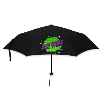 cat owner birthday present idea animals love - Umbrella (small) - black - Front